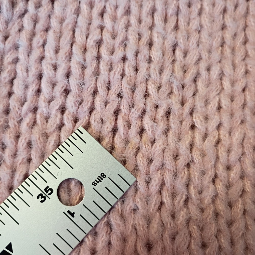 Maeve Anthropologie Chunky‎ 3D Flower Knit Cardigan O/S Pink Sweater Has Flaw - Picture 6 of 13